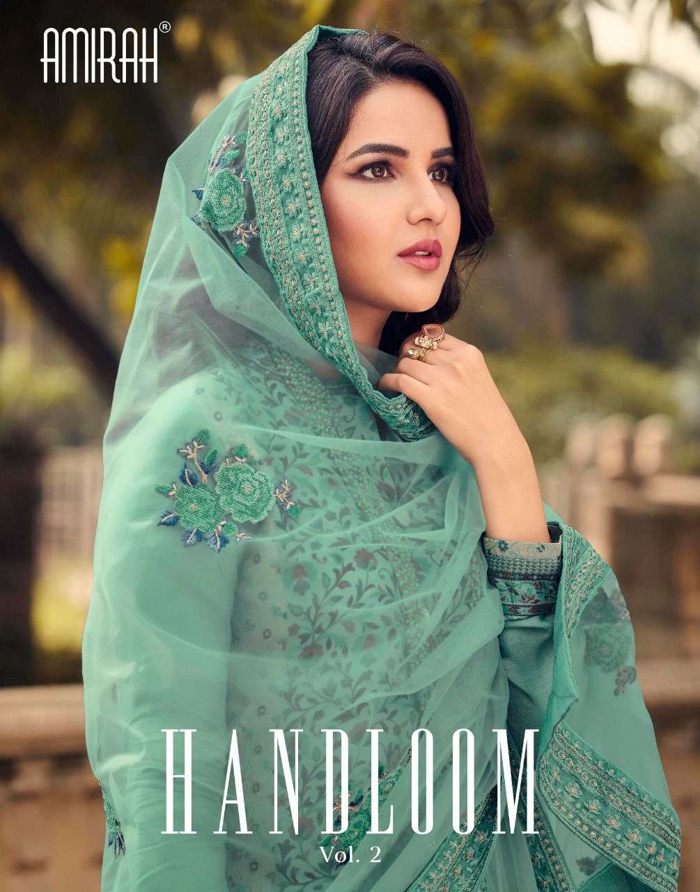 Amirah Handloom Vol 2 Party Wear Viscose Salwar Suit Wholesaler New Designs