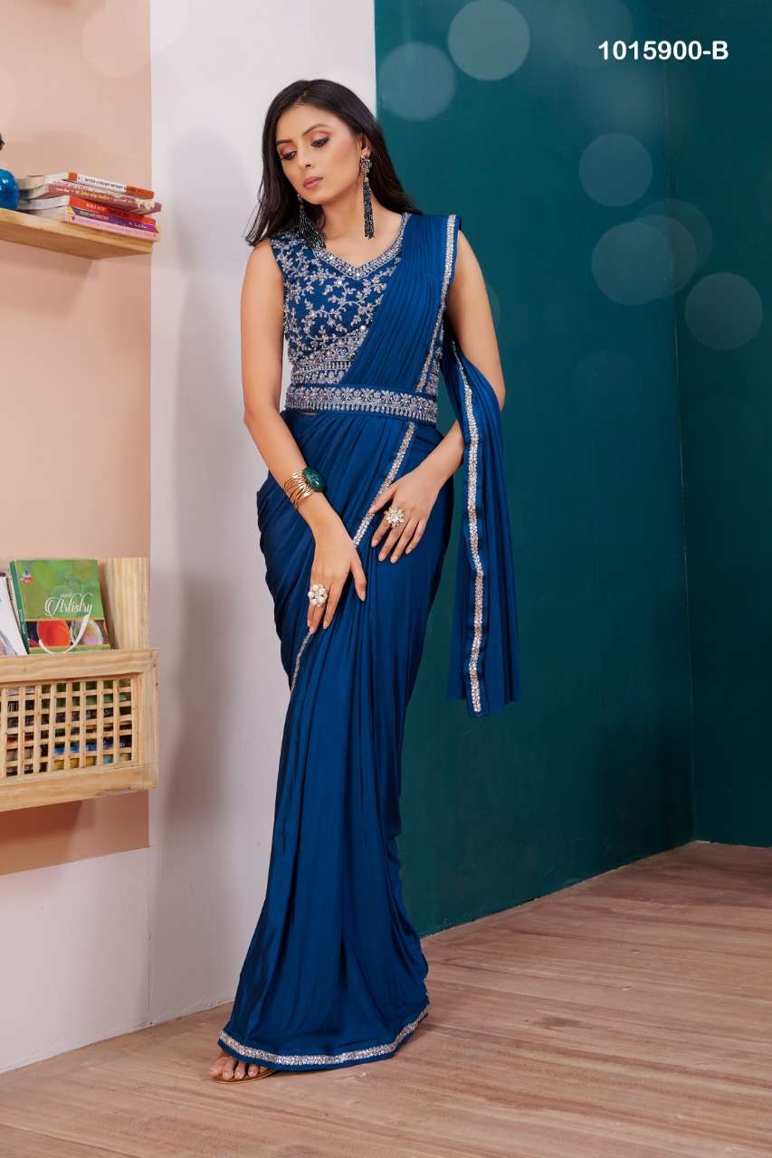 Amoha Trends 1015900 Designer Party Wear Saree Collection Wholesaler
