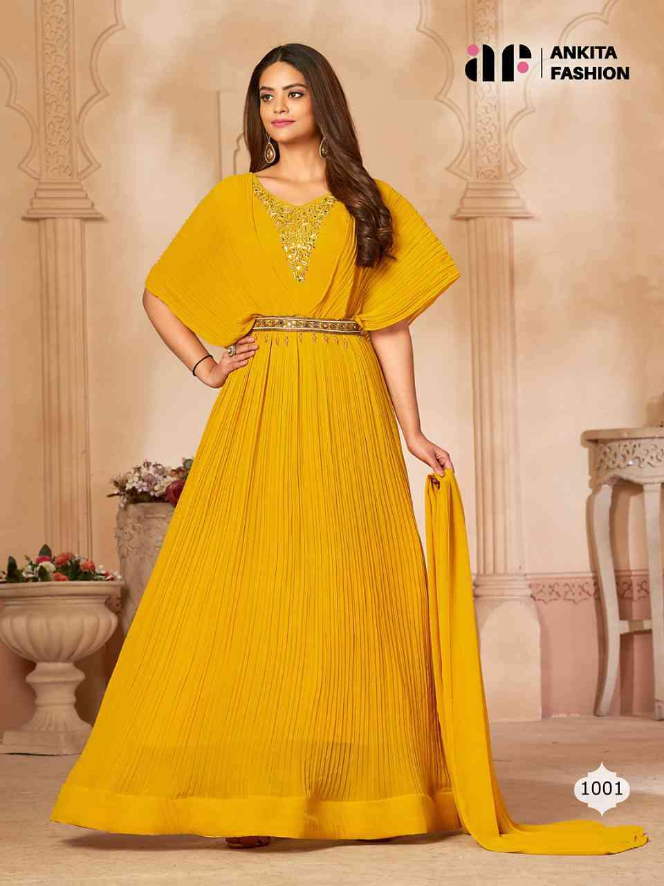 Ankita Fashion Anamika Partywear Indo Western Gown Catalog Dealers