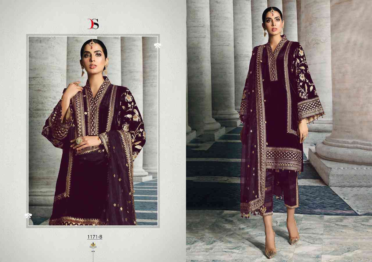 Deepsy Anaya Colour Designer Velvet Pakistani Party Wear Salwar Suit Catalog Exporter
