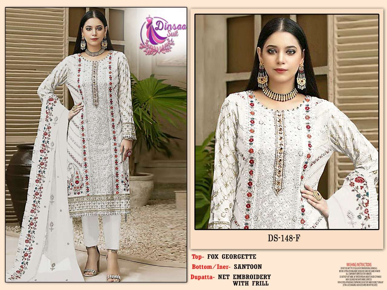 Dinsaa DS 148 Exclusive Designer pakistani Suit Catalog Supplier