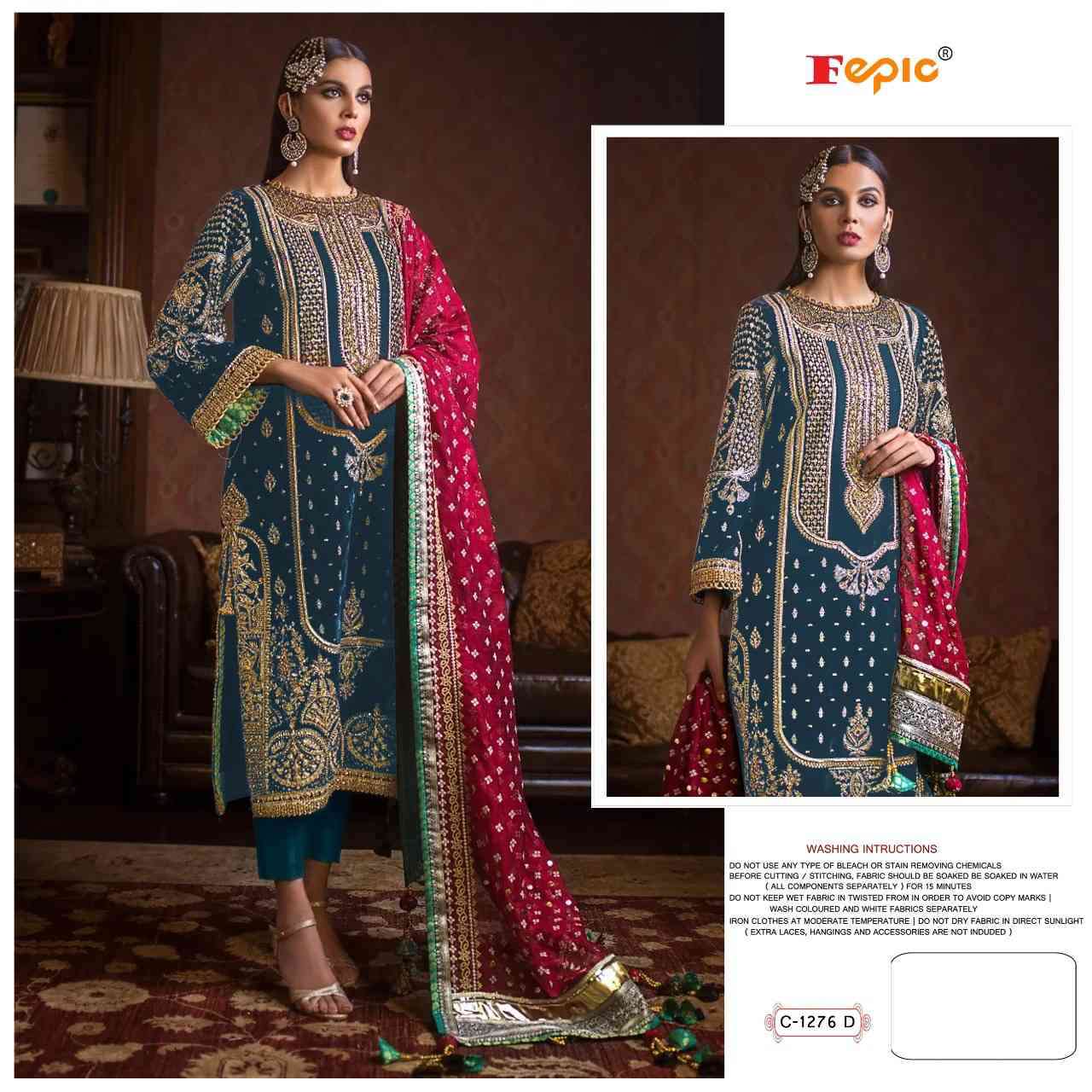 Fepic C 1276 D Branded Pakistani Dress Online Exporter