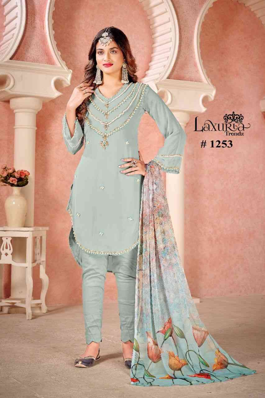 Luxuria 1253 Designer Pakistani 3 Piece Partywear New Collection Supplier