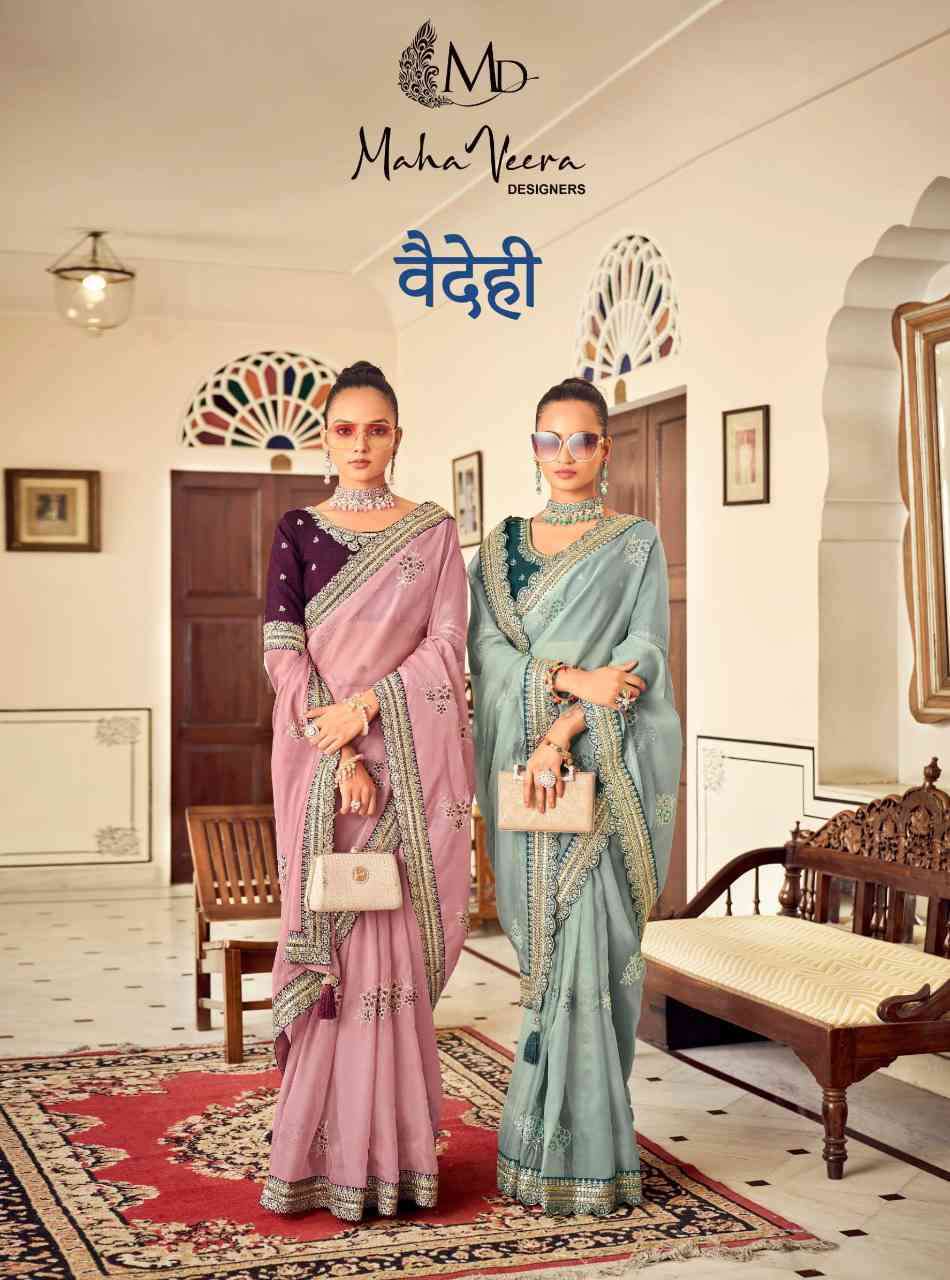 Mahaveera Vaidehi 1701 To 1708 Festive Wear Saree New Collection Supplier