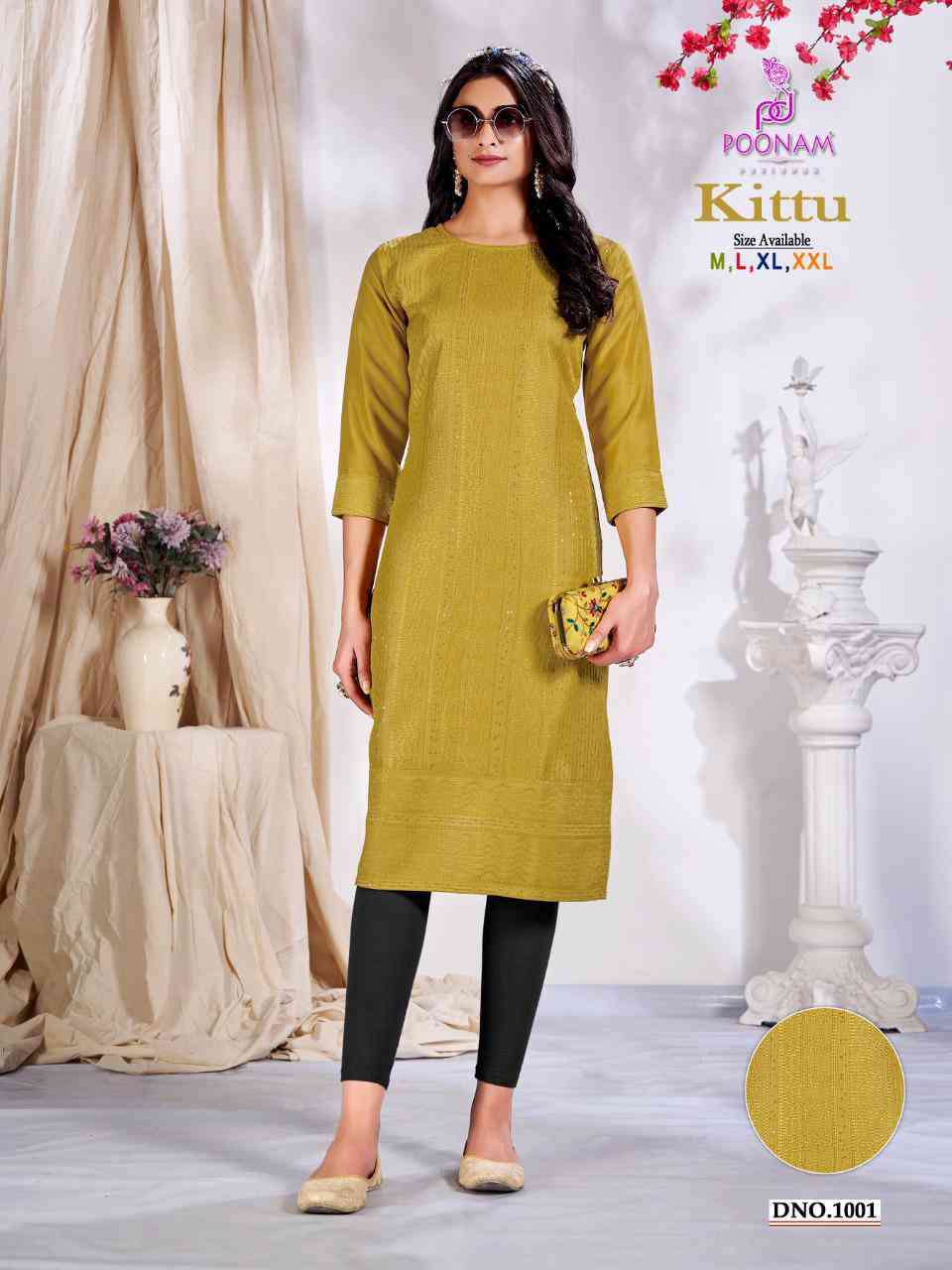 Poonam Designer Kittu Exclusive Silk Stylish Kurti Collection Dealers