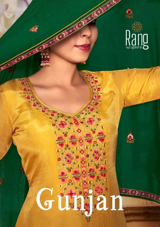 Rang Gunjan Festive Wear Branded Pure Silk Salwar Kameez Dealer