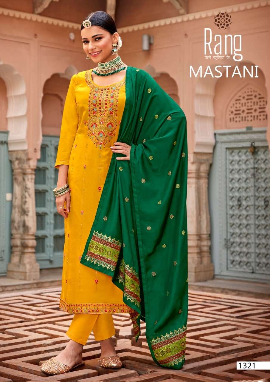 Rang Mastani Upada Silk Fancy Work Dress Online Wholesaler