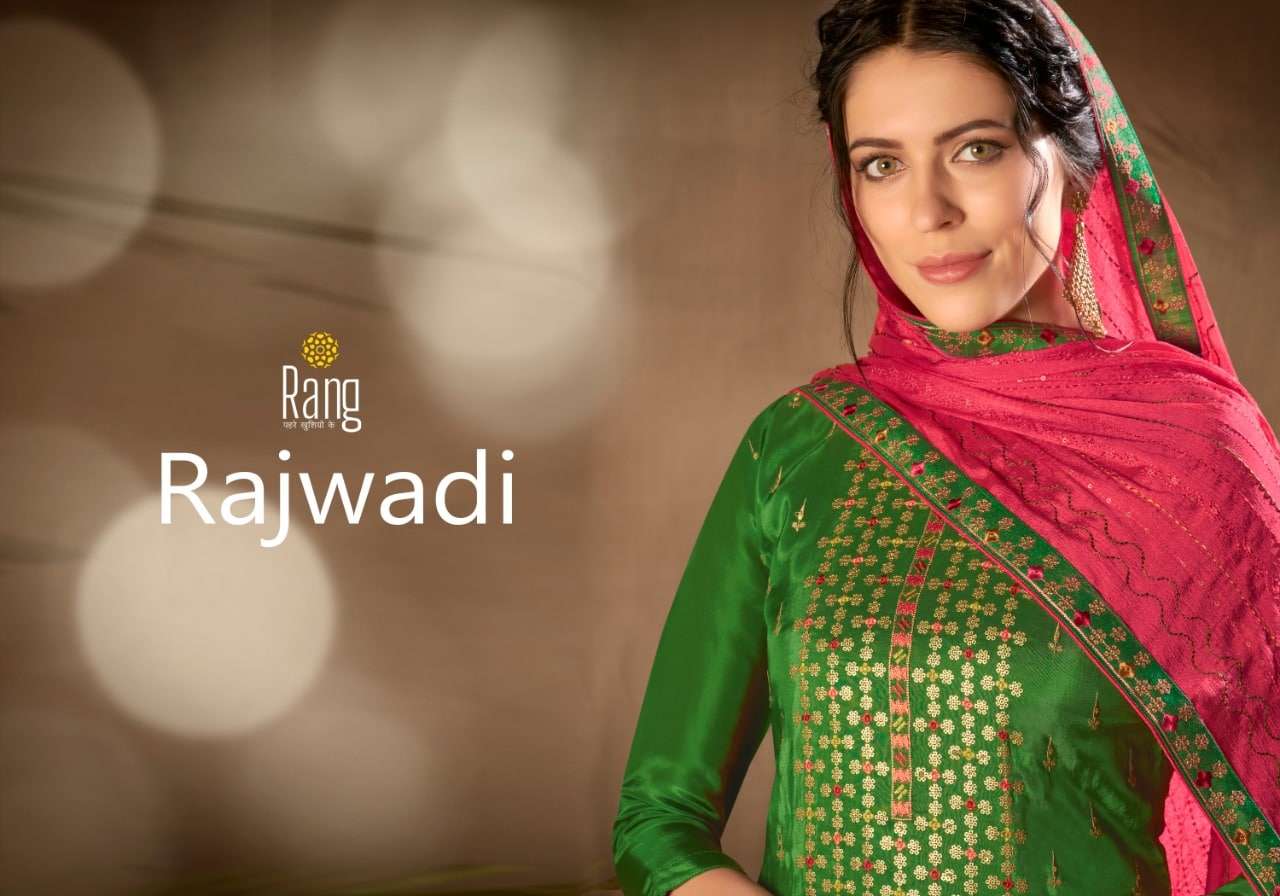 Rang Rajwadi Upada Silk Patola Designs Unstitch Dress Wholesaler