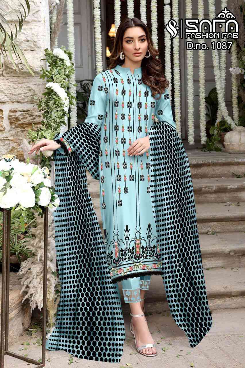 Safa Fashion Fab 1087 Exclusive Pakistani 3 Piece Collection Supplier