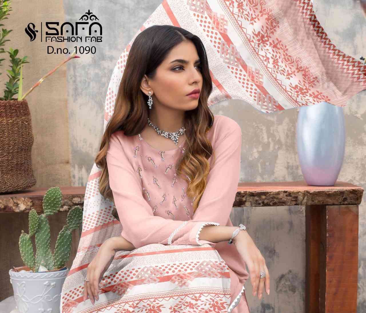 Safa Fashion Fab 1090 Fancy Pakistani Readymade Suit new Designs