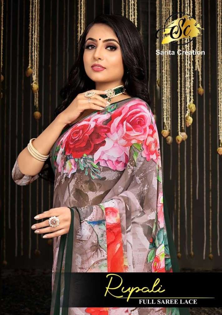 Sarita Creation Rupali Weightless printed Saree Catalog Buy Online