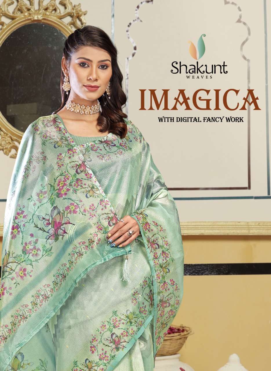 Shakunt Imagica Traditional Art Silk Saree New Catalog Exporter