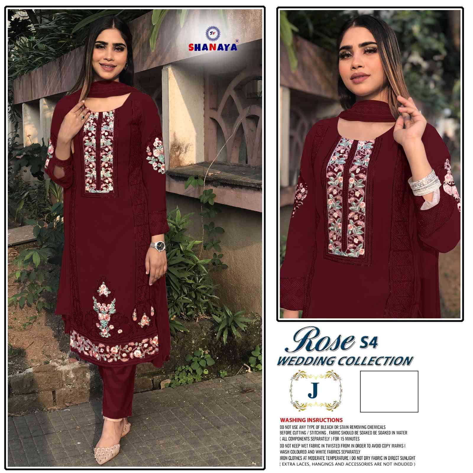 Shanaya Rose S4 Wedding Collection 3 Pakistani Salwar Suit Catalog Suppllier