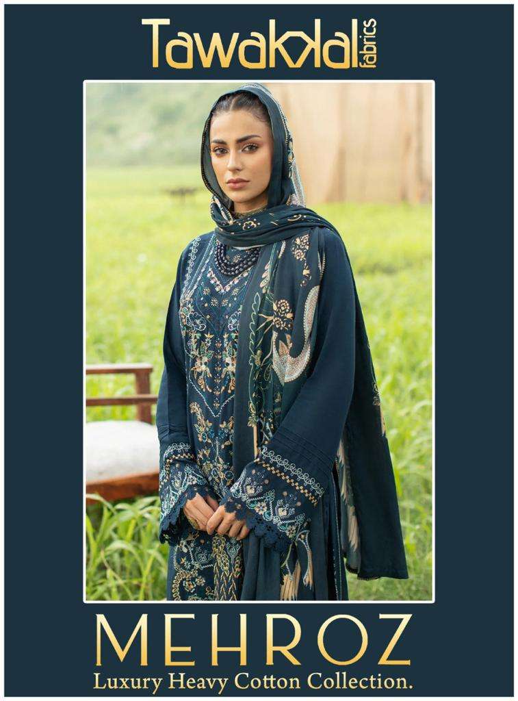 Tawakkal Mehroz Luxury Heavy Cotton Collection Pakistani Dress Material Exporter