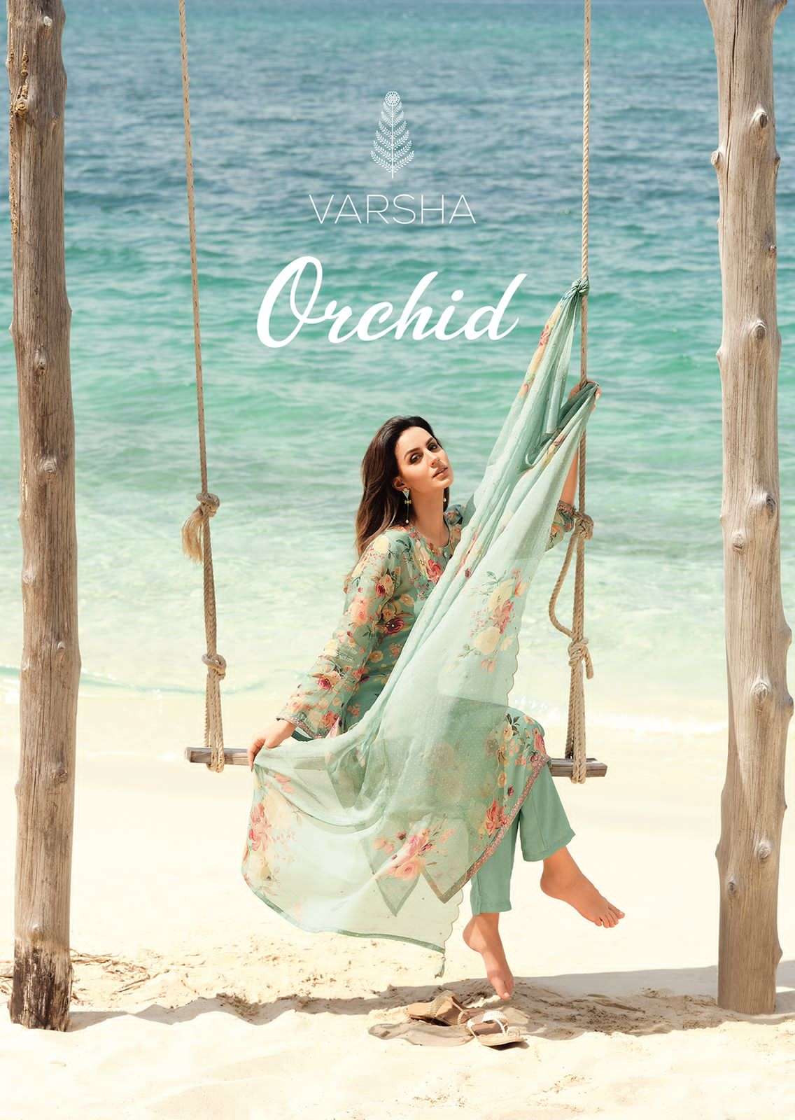 Varsha orchid Designer organza Digital print Salwar kameez New Collection