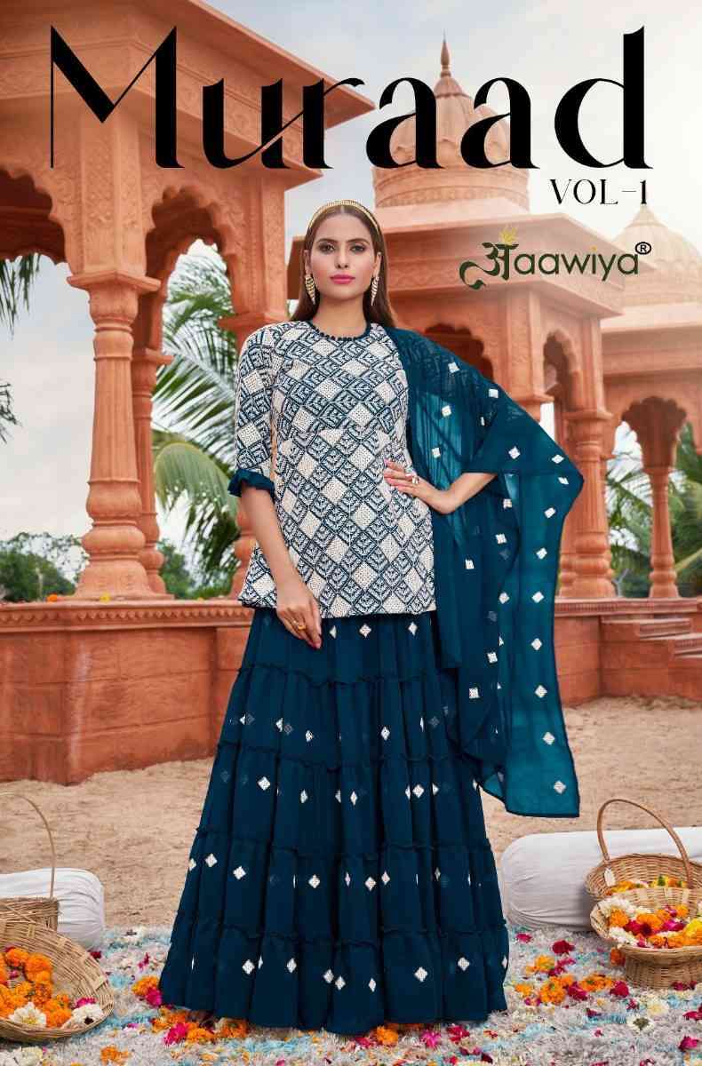 Aawiya Muraad Lehenga Style Readymade Salwar kameez Catalog Dealer
