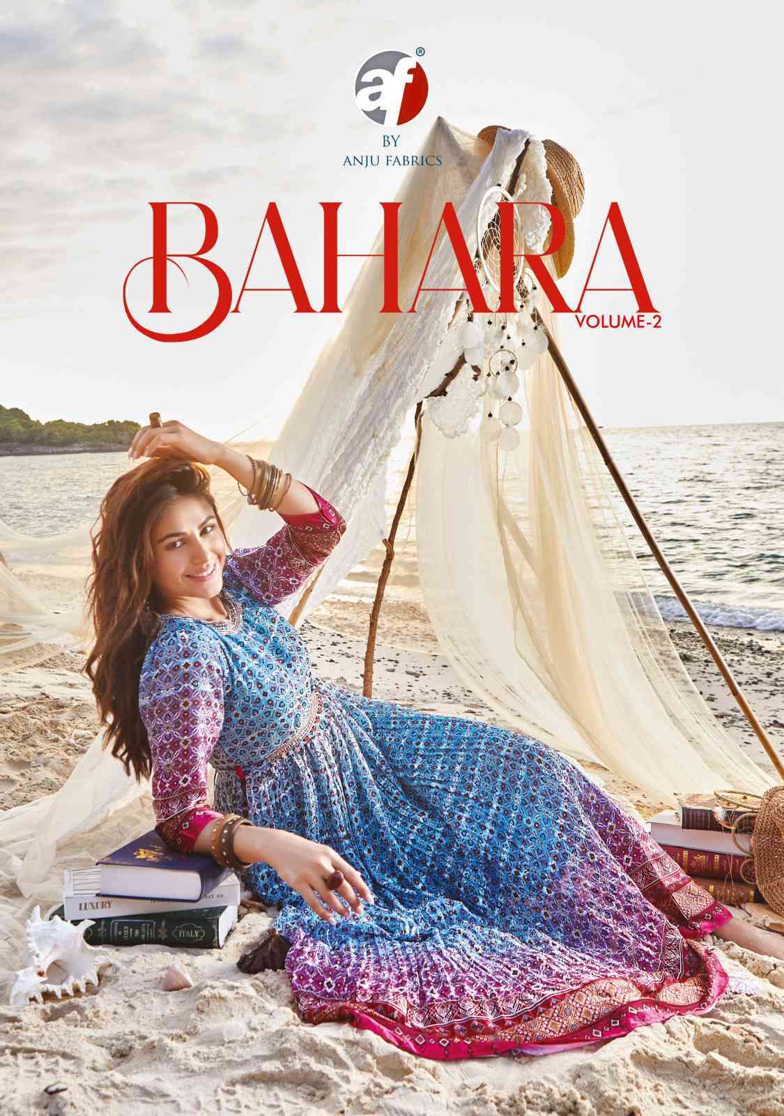 Af Stock Out Bahara Vol 2 By Anju Fabrics Designer Ethnic Wear Gown Catalog Wholesaler