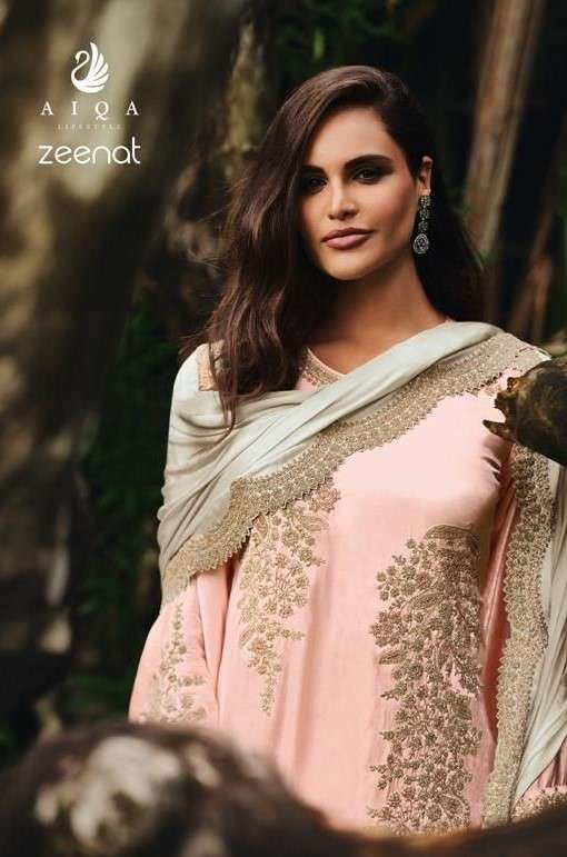 Aiqa Zeenat Exclusive Designer Party Wear Silk Salwar Suit Catalog Dealer