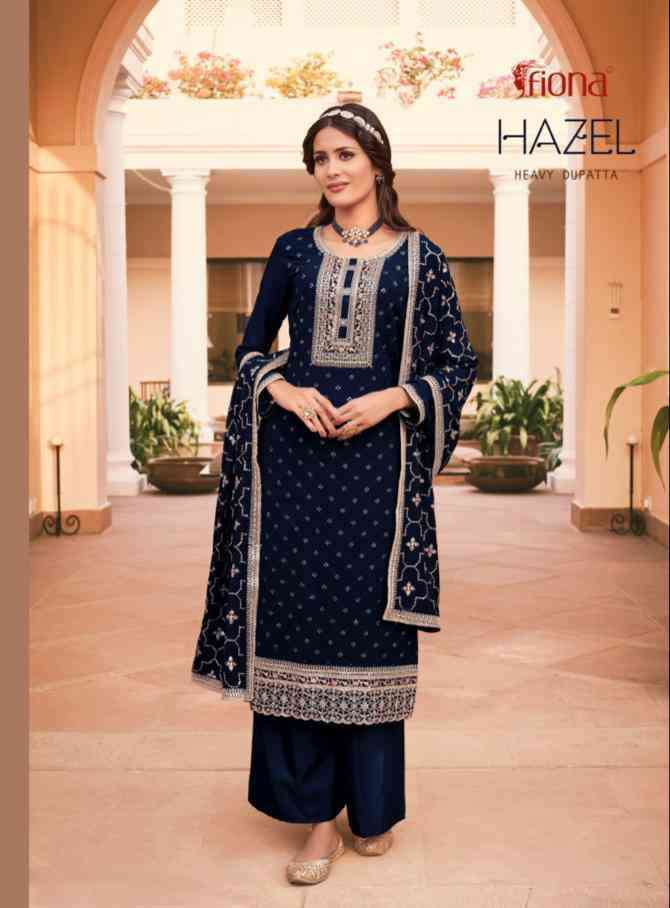 Fiona Hazel Festive Wear Designer Work Salwar Suit Catalog Exporter