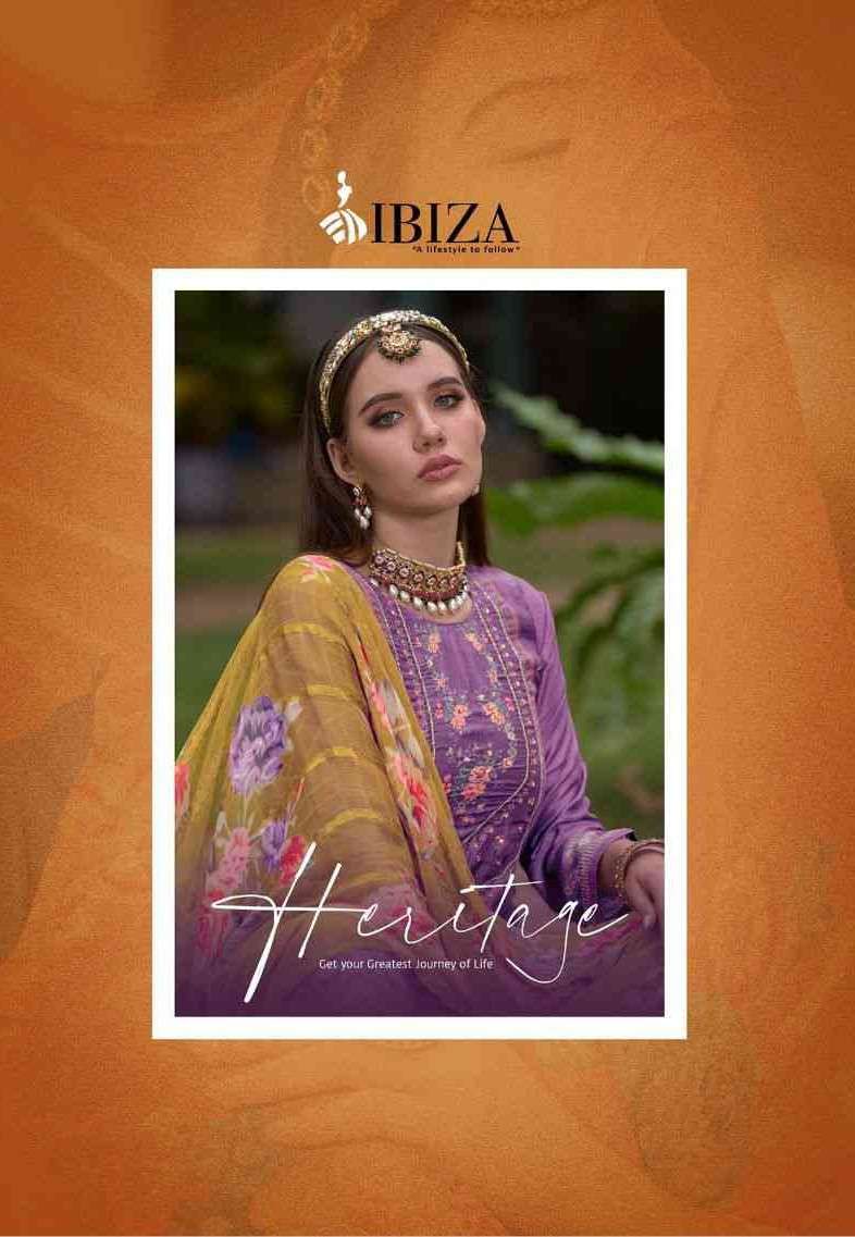 Ibiza Heritage Party Wear Muslin Salwar Kameez New Collection Online Supplier