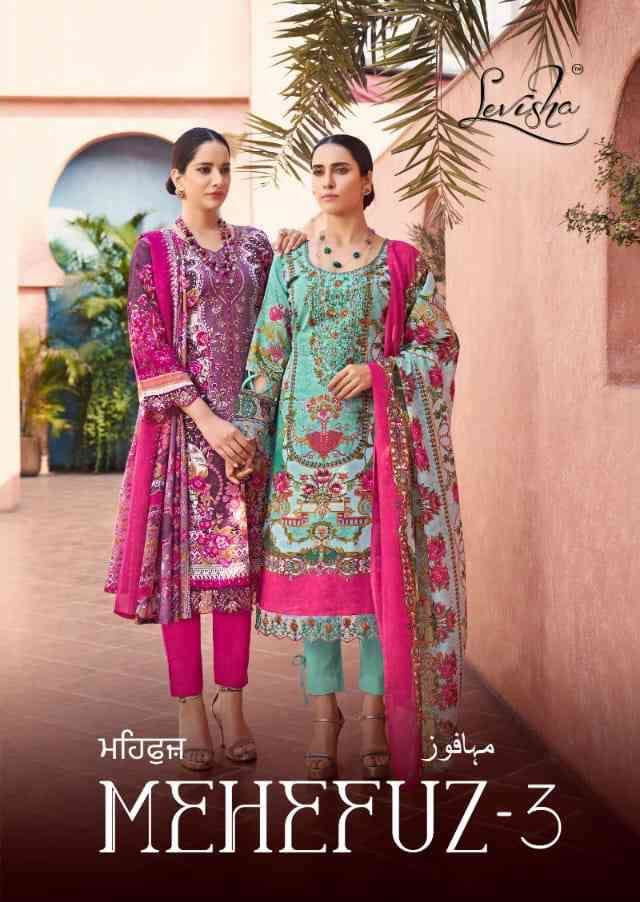 Levisha Mehefuz Vol 3 Printed Pakistani Stion Cotton Salwar Suit Catalog Wholesaler