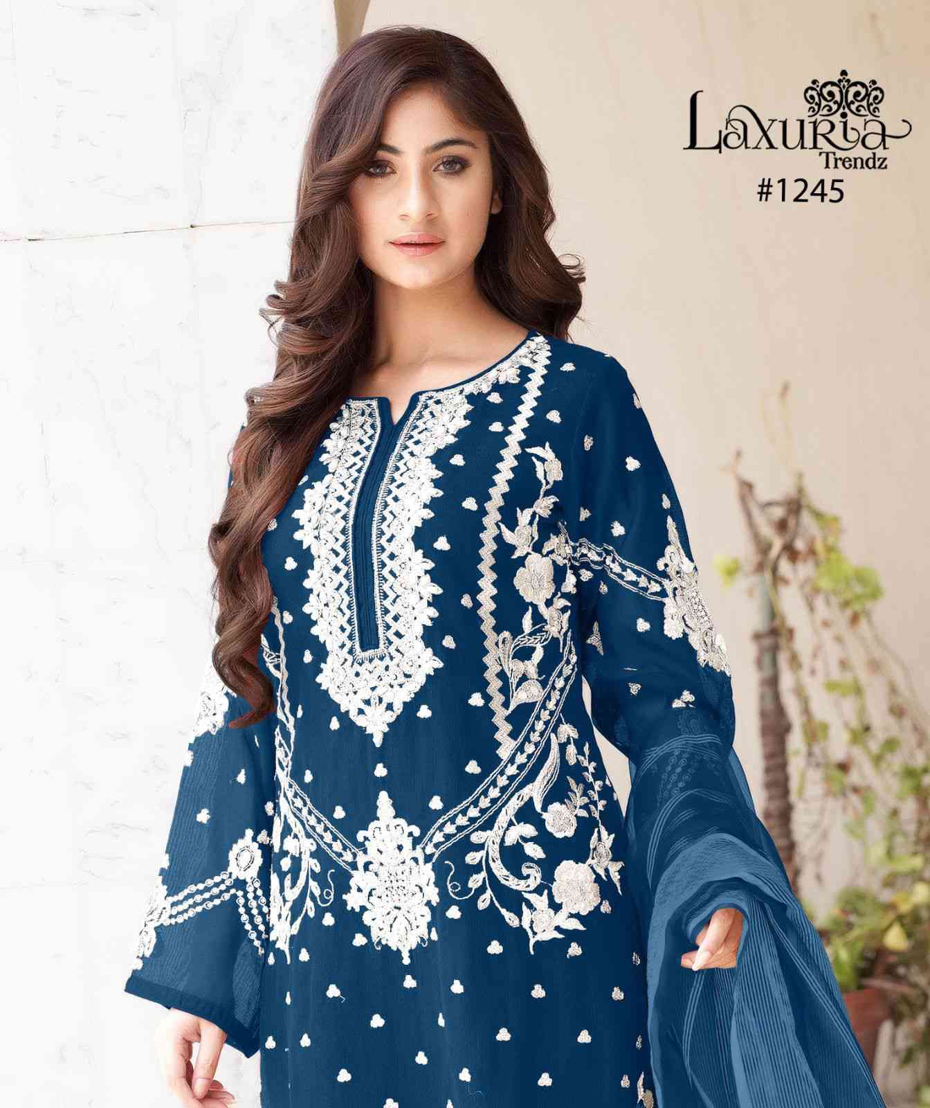 Luxuria 1245 Party Wear Pakistani Readymade Collection Wholesaler