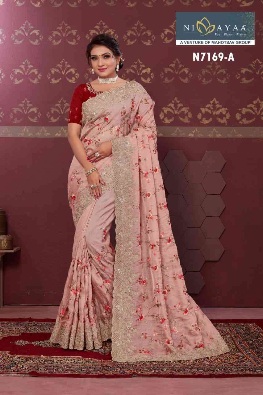 Mahotsav Nimaya Chand Vol 1 7130 To 7173 Colors Party Wear Designer Saree Exporter