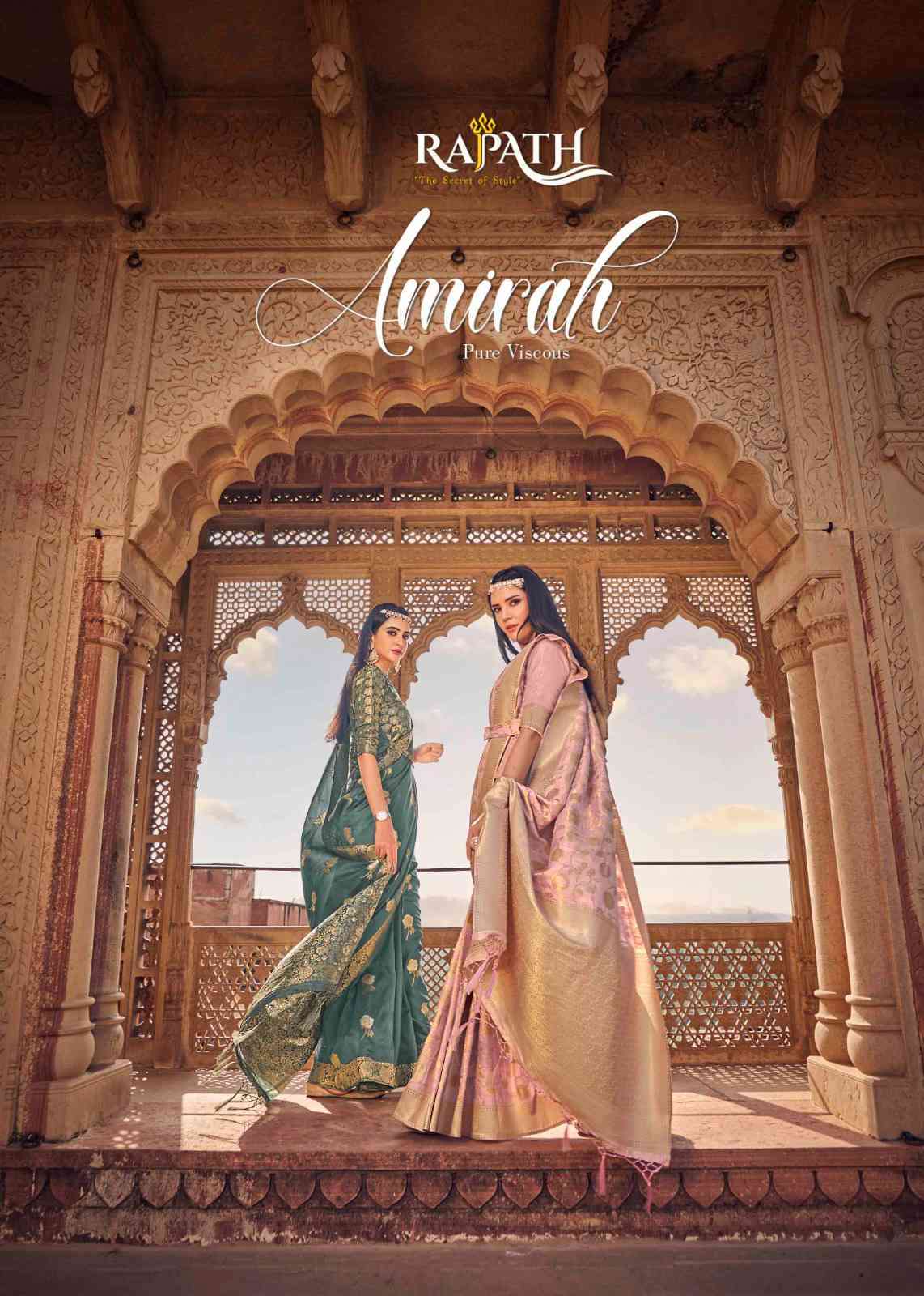 Rajpath Amirah 6001 To 6006 Wedding Wear Designer Silk Saree Catalog Wholesaler