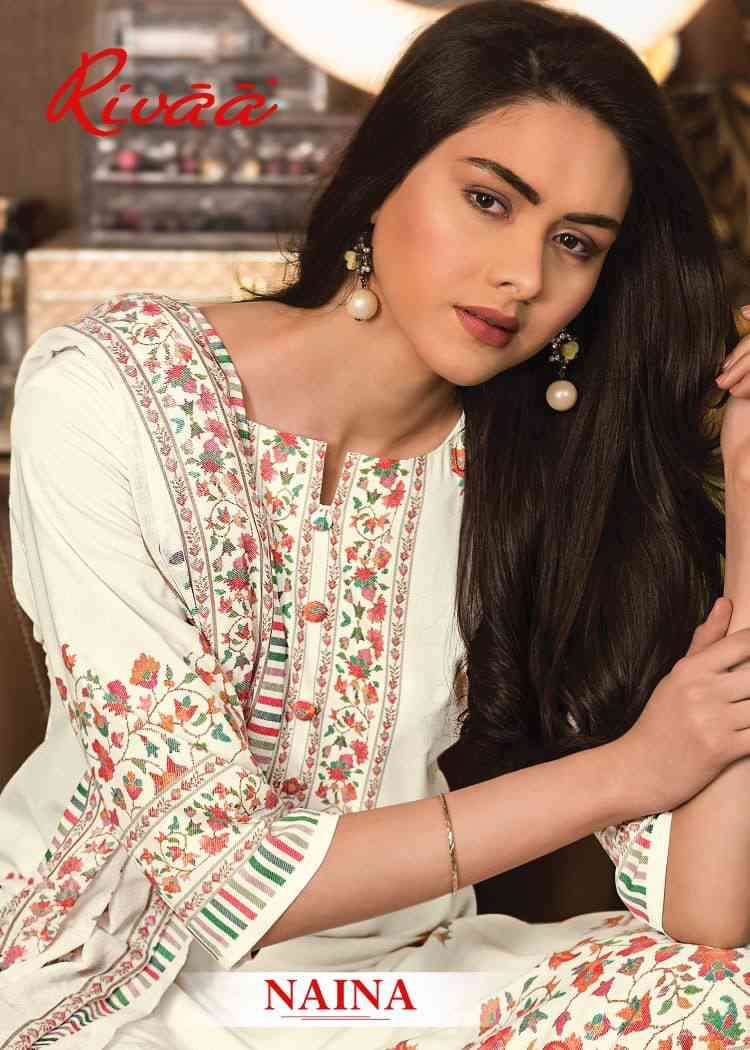 Rivaa Naina Exclusive Fancy Cotton Digital Printed Unstitch Dress Catalog Supplier