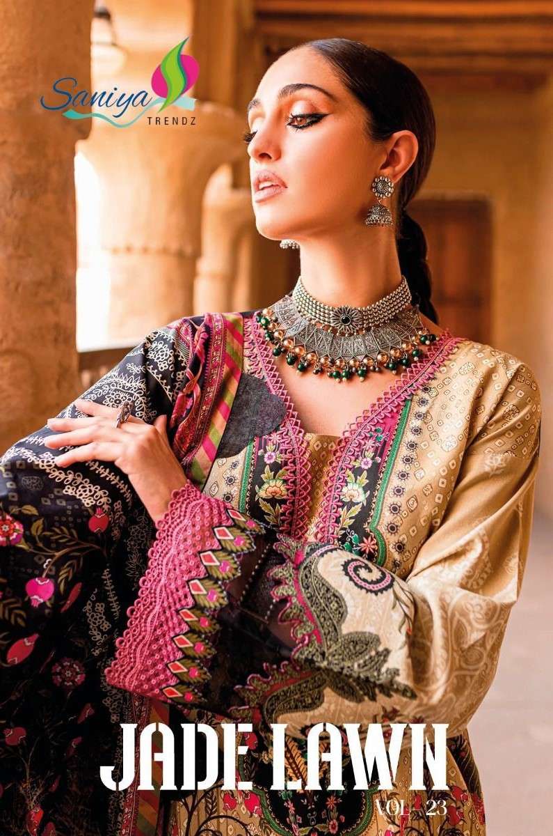 Saniya Trends Jade Cotton pakistani Suit Catalog Supplier