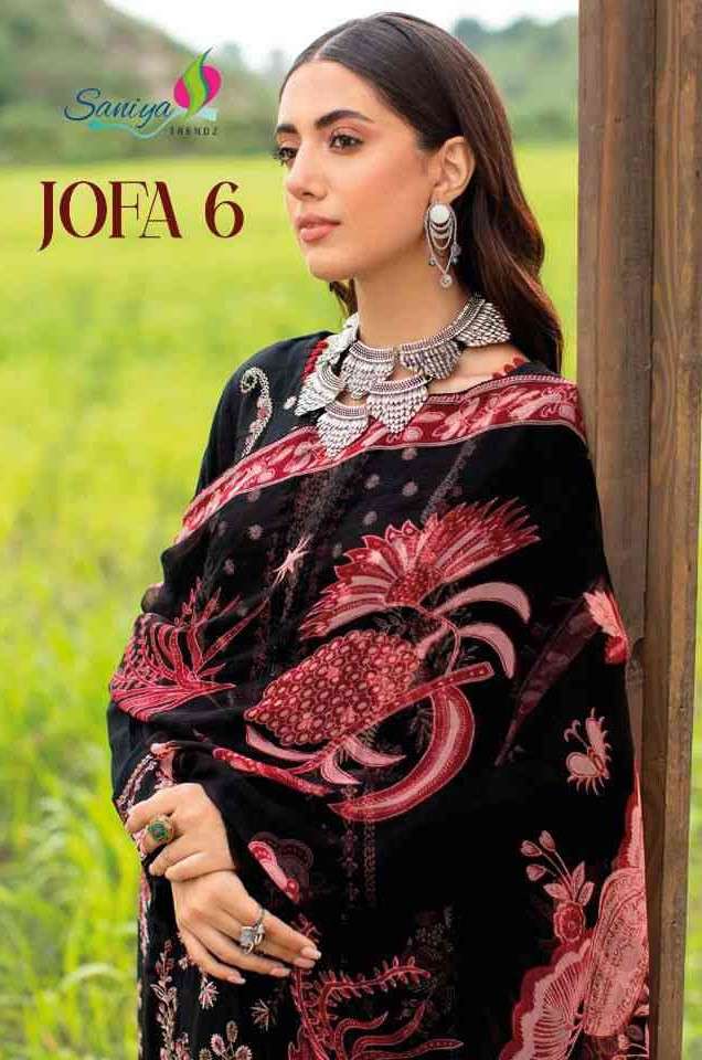 Saniya Trends Jofa Vol 6 Designer Cotton Pakistani Salwar Suit Catalog Supplier