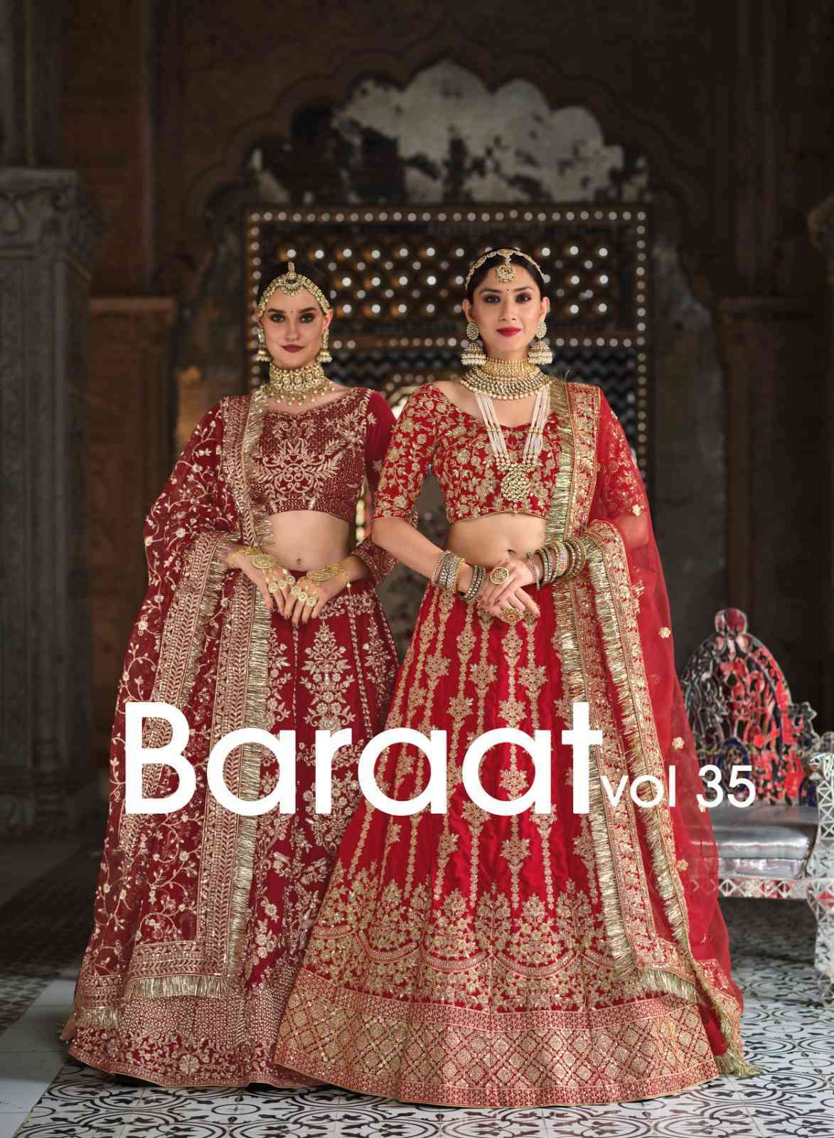Senhora Baraat Heritage Vol 35 Wedding Wear Velvet Lehenga Choli Supplier