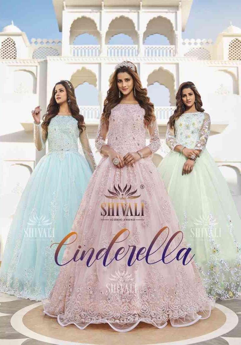 Shivali Cinderella Party Wear Designer Gown New Collection Exporter