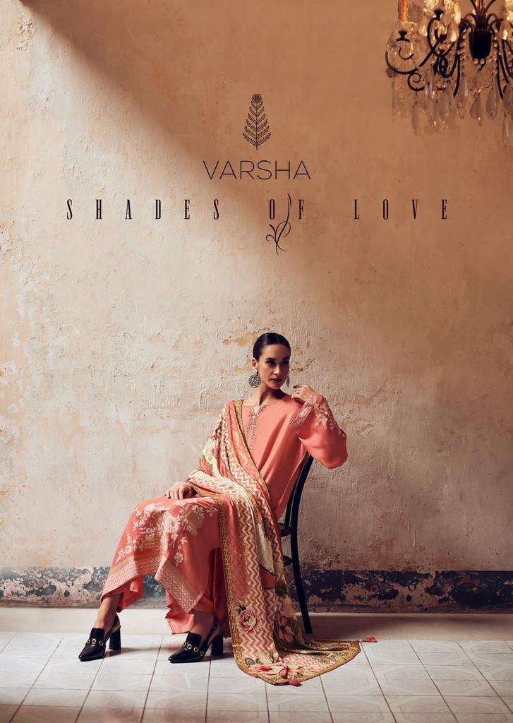 Varsha Shades of Love Pakistani Print Muslin Salwar Suit catalog Dealer