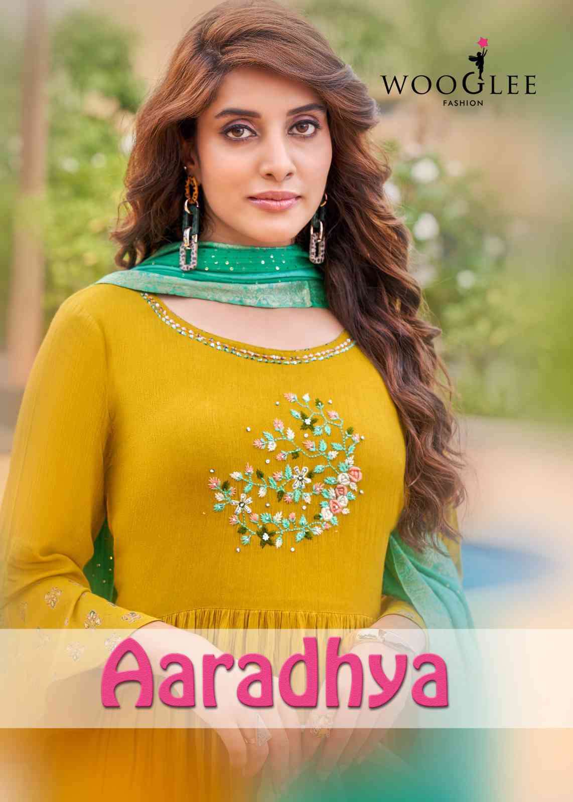 Wooglee Aaradhya Festive Collection Gown Dupatta Set Supplier New Catalog