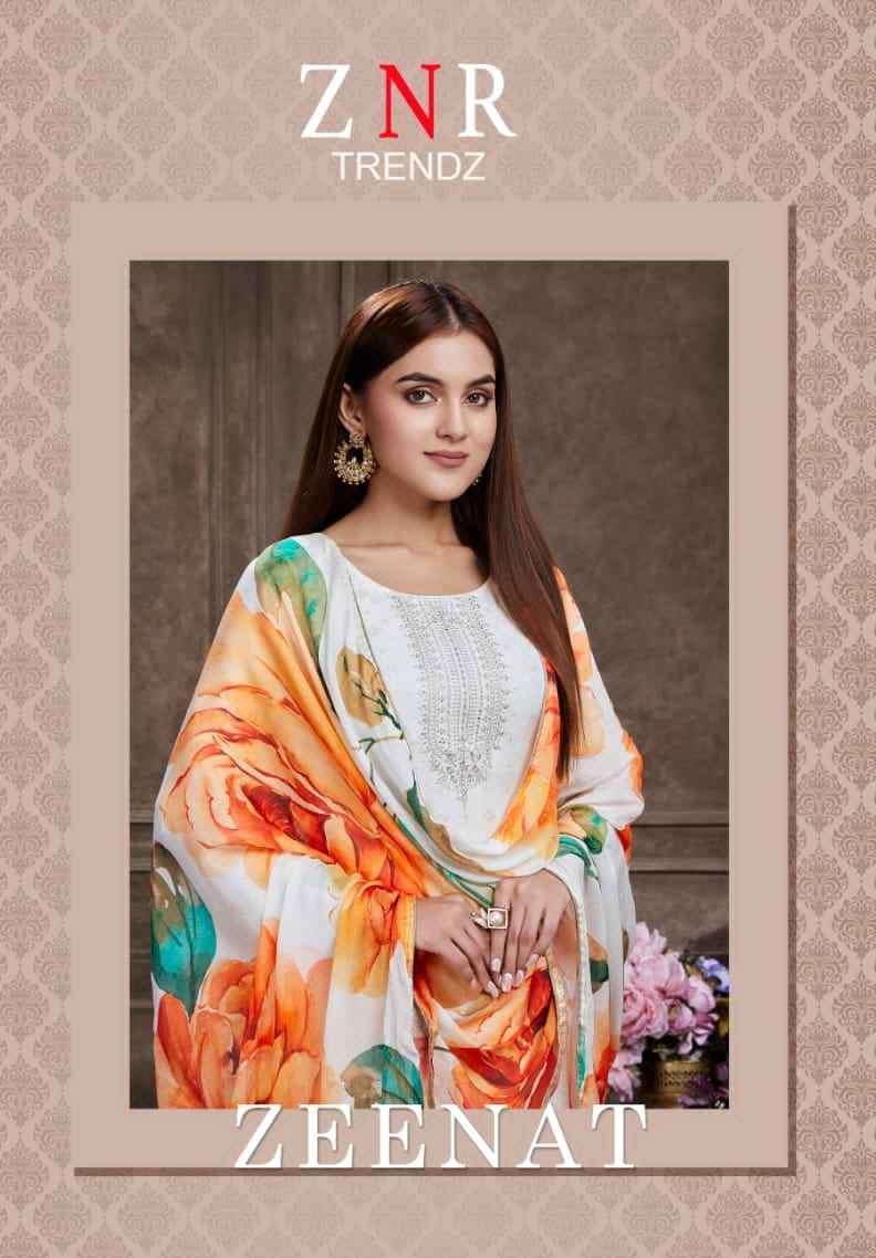 ZNR Trends Zeenat Exclusive Print Muslin Salwar Suit catalog Supplier