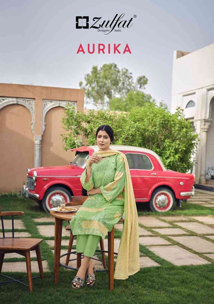 Zulfat Aurika Designer Print Cotton Dress Material Catalog Wholesaler