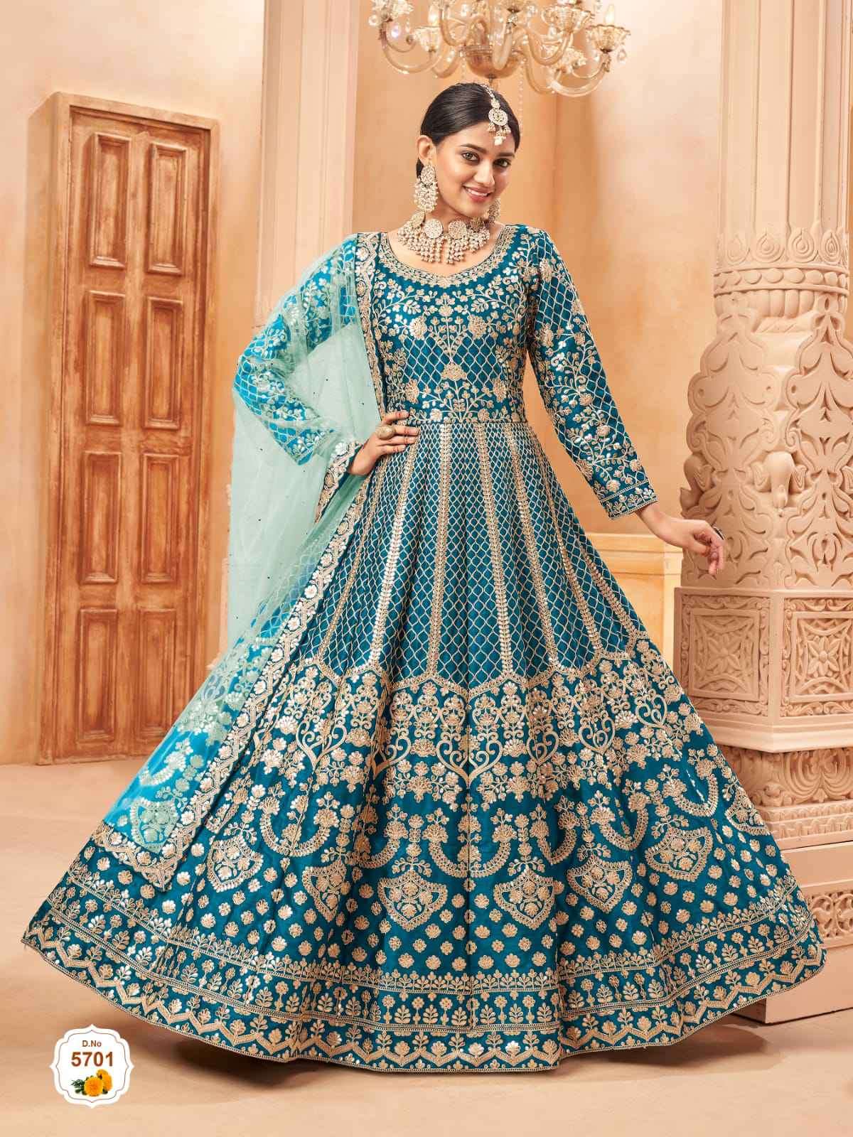 Aanaya Vol 157 Heavy Designer Bridal Wear Gown Catalog Wholesaler