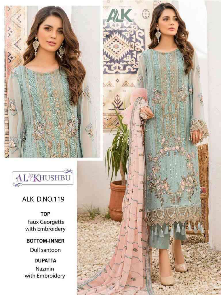 Al Khushbu Alk 119 Fancy Pakistani Dress New Designs