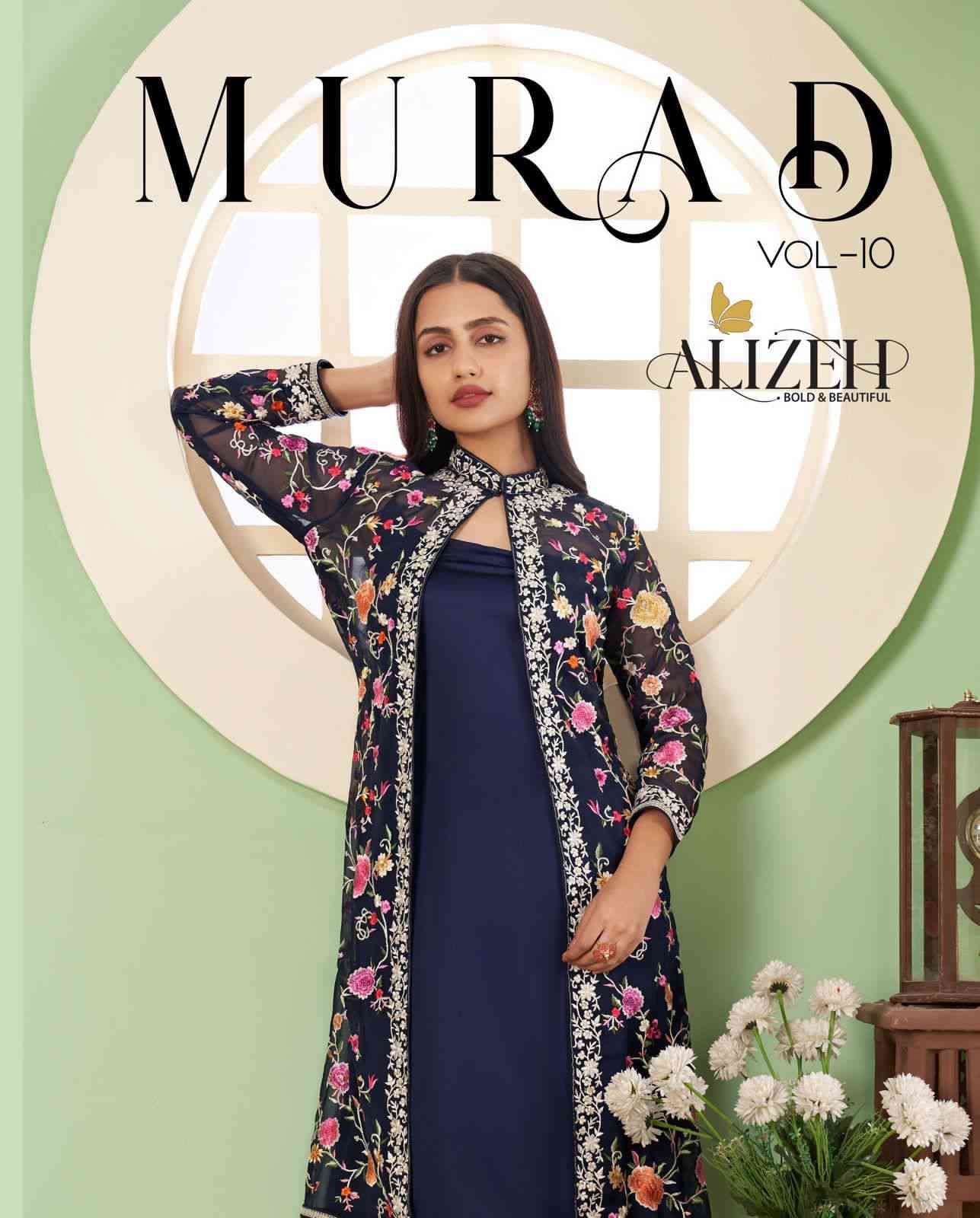 Alizeh Murad Vol 10 Partywear Designer 3 Piece Latest Collection Wholesaler