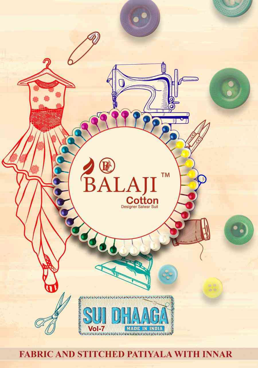 Balaji Cotton Sui Dhaaga Vol 7 Fancy Printed Cotton Dress Material Wholesaler