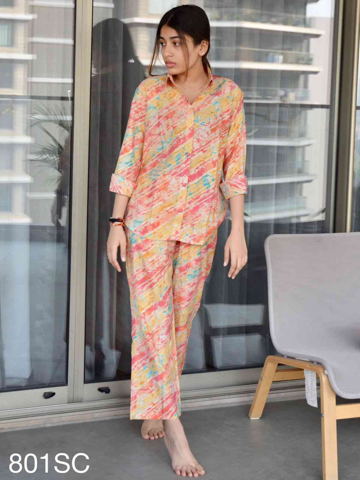 Channel 9 801SC to 805SC Fancy Viscose Shirt With pant Catalog Supplier