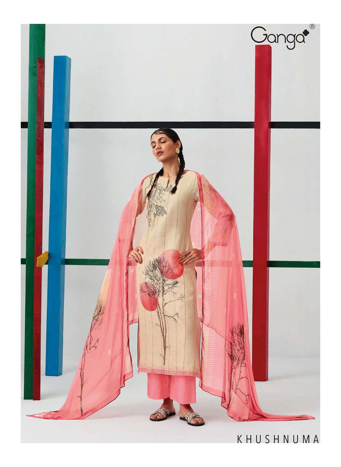 Ganga Fashion Khushnuma Exclusive Designer Linen Salwar Suit Collection