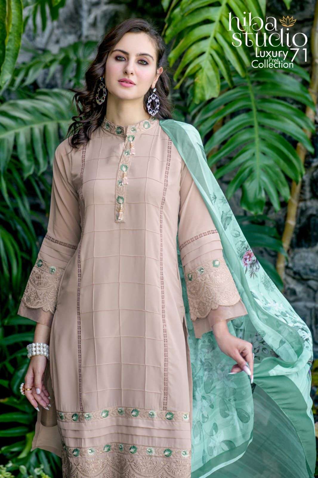 Hiba Studio LPC Vol 71 Fancy Pakistani Pattern Readymade Suit Designs