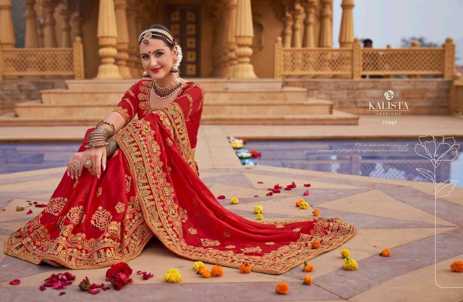 Buy Cerise Pink Banarasi Saree- Designer wedding saree online-Karagiri
