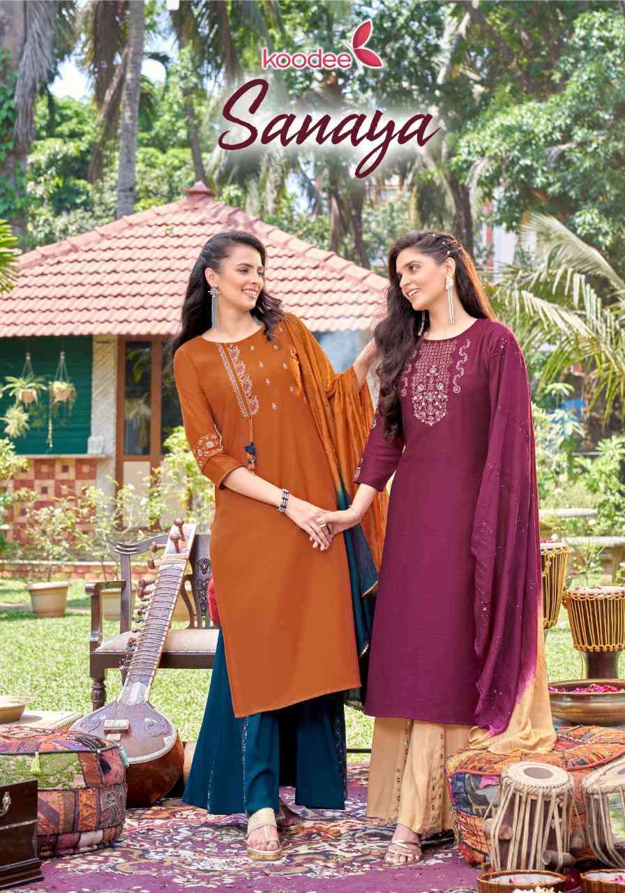 Koodee Sanaya Vol 1 Festive Wear Sharara Dress Readymade Collection Exporter