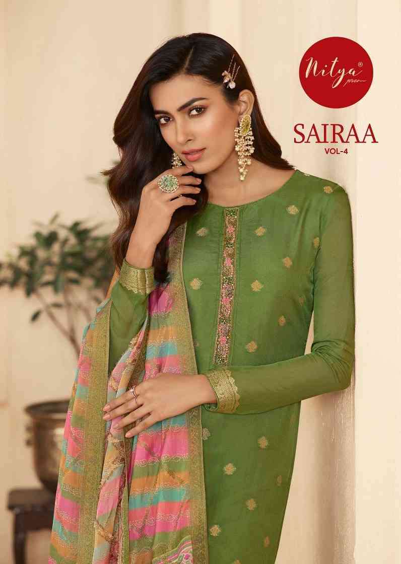 LT Fabrics Nitya Sairaa Vol 4 Organza Jacquard Suit Online