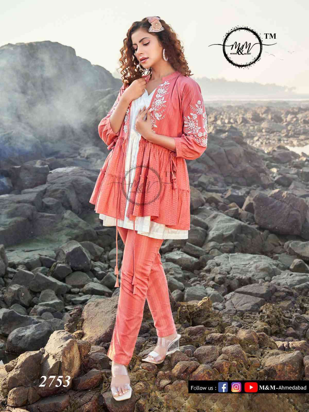 M And M 2753 Summer Collection Stylish Co Ord Set Catalog Exporter