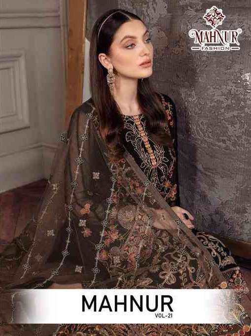 Mahnur Fashion Mahnur Vol 21 Partywear Pakistani Dress Catalog Supplier