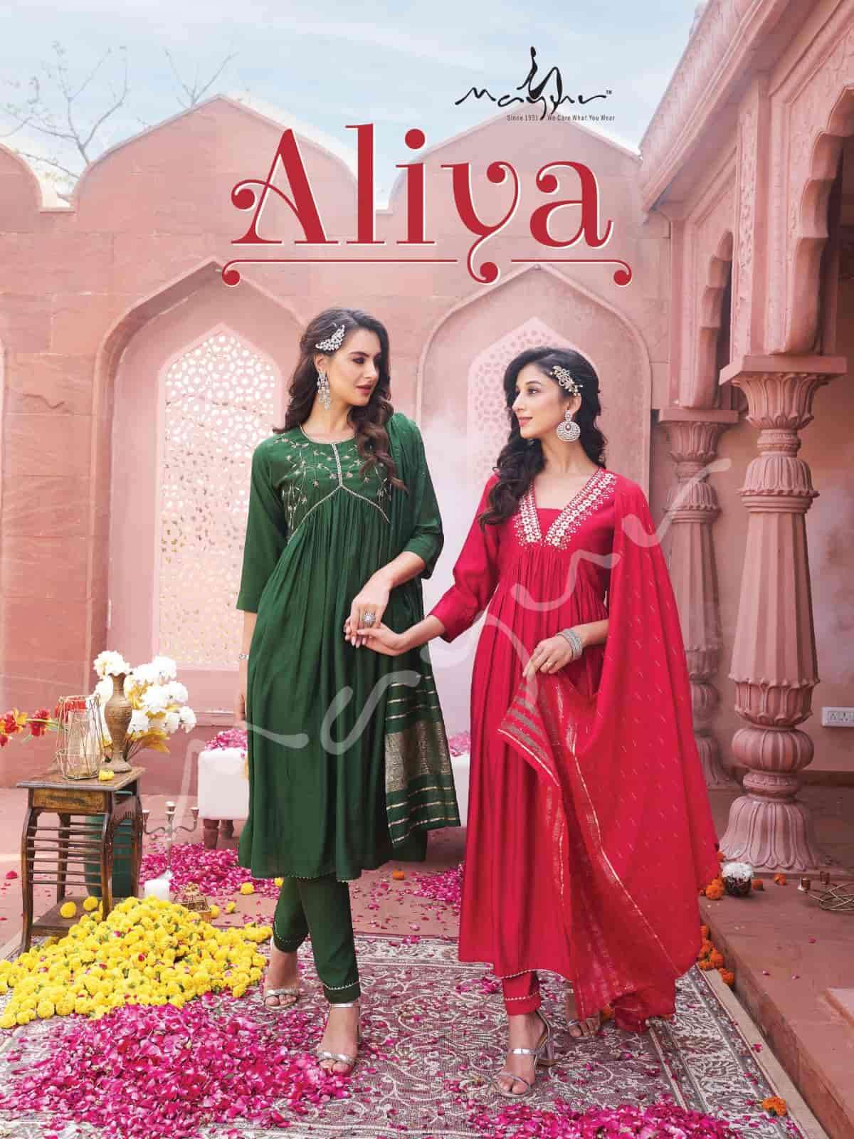 Mayur Aliya Exclusive Readymade Alia Cut Dress Catalog Dealer